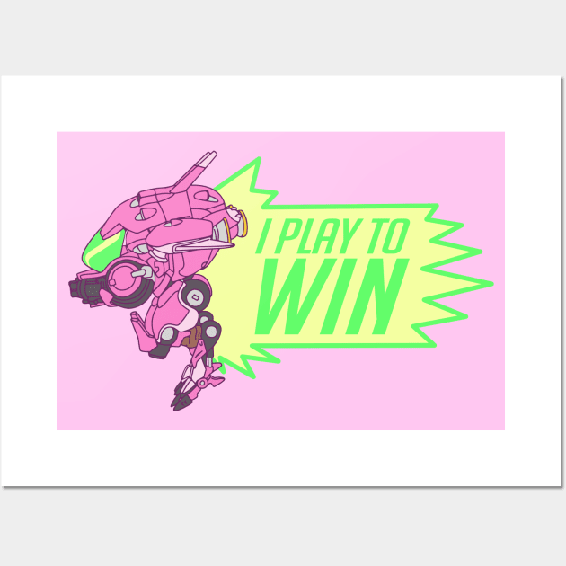 I Play to Win Wall Art by hya_bm